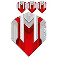 ABC Dardos Unisex - Adultos Pentathlon Amazon Silver Dart Flights Rojo- Clásico